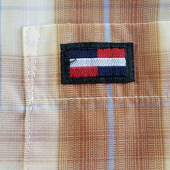 MAXINI SPORT Shirt Plaid Mens Medium Lightweight Brown Western Button Down - Picture 5 of 12